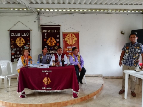 Encuentro de los club leos del Distrito F1, en Santa Rosa de Cabal
