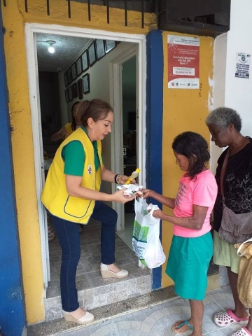 Entregamos mini mercados, programa de los lineamientos internacionales mitigar el hambre